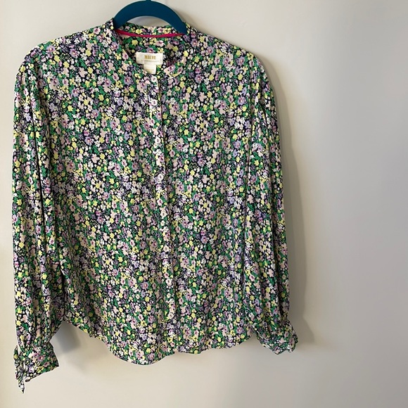 Maeve by Anthropologie floral puff sleeve blouse in medium - Picture 3 of 7